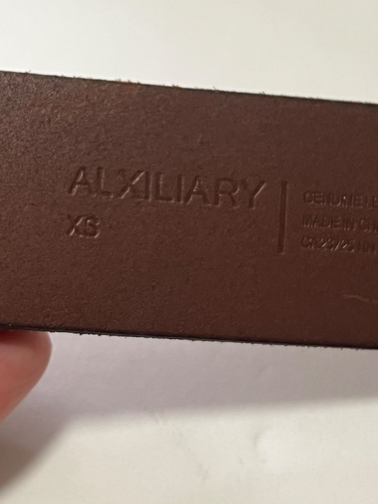 Alxiliary Double Ring Leather Belt XS